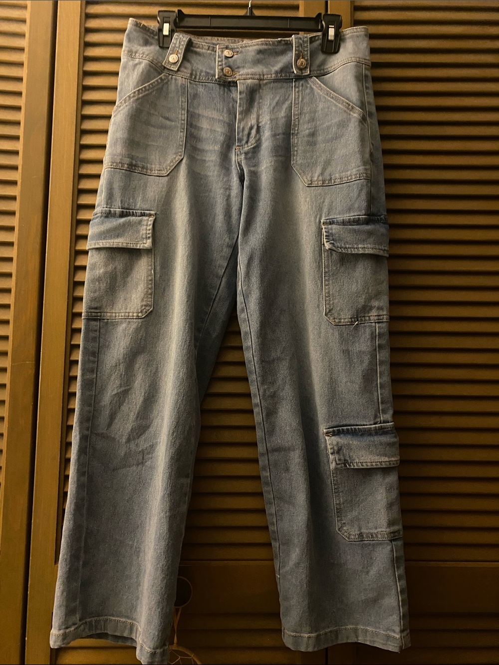 Almost Famous Light Blue Cargo Jeans